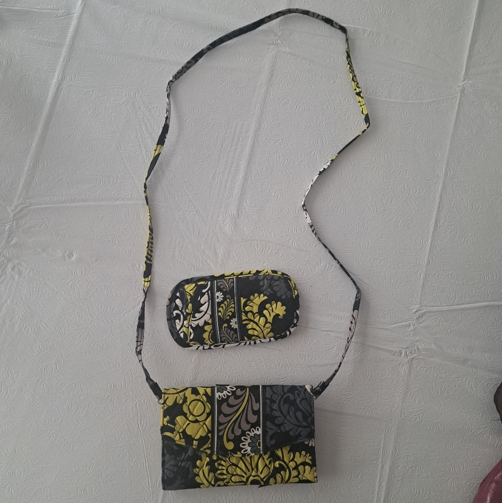 Vera Bradley Crossbody/wallet & Glasses Case